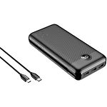 Изображение Внешний аккумулятор Power Bank YENKEE YPB 3018 (35057019) black, 30000 mAh, PD20W, QC3.0 #3 Фото Внешний аккумулятор Power Bank YENKEE YPB 3018 (35057019) black, 30000 mAh, PD20W, QC3.0 #3