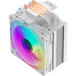 Изображение Cooler CPU GAMEMAX Ice Force White, LGA1700/115X/1366/AM5/AM4, TDP 200W #4 Фото Cooler CPU GAMEMAX Ice Force White, LGA1700/115X/1366/AM5/AM4, TDP 200W #4