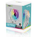 Изображение Cooler CPU GAMEMAX Ice Force White, LGA1700/115X/1366/AM5/AM4, TDP 200W #7 Фото Cooler CPU GAMEMAX Ice Force White, LGA1700/115X/1366/AM5/AM4, TDP 200W #7