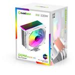 Изображение Cooler CPU GAMEMAX Sigma 550 Infinity White, LGA1700/115X/1366/AM5/AM4, TDP 220W #9 Фото Cooler CPU GAMEMAX Sigma 550 Infinity White, LGA1700/115X/1366/AM5/AM4, TDP 220W #9