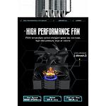 Фото Cooler CPU GAMEMAX Gamma 90 Dark, LGA1700/1366/1200/115X/AM5/AM4, TDP 150W #12