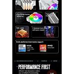 Изображение Cooler CPU GAMEMAX Gamma 90 White, LGA1700/1366/1200/115X/AM5/AM4, TDP 150W #9 Фото Cooler CPU GAMEMAX Gamma 90 White, LGA1700/1366/1200/115X/AM5/AM4, TDP 150W #9