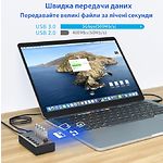 Изображение Концентратор HUB USB 3.0 Dynamode DM-UH-P405-G Grey, USB-A -> 4*USB3.0 Data + USB3.0 QC, БП 2.5А/12В #4 Фото Концентратор HUB USB 3.0 Dynamode DM-UH-P405-G Grey, USB-A -> 4*USB3.0 Data + USB3.0 QC, БП 2.5А/12В #4