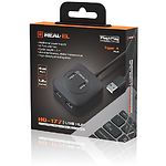 Фото Концентратор HUB USB 2.0 REAL-EL HQ-177 Black (EL123110009), 4 ports #1