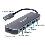 Изображение Концентратор HUB USB 3.0 D-Link DUB-1325, 2 x USB3.0, USB-C, SD/microSD #1 Фото Концентратор HUB USB 3.0 D-Link DUB-1325, 2 x USB3.0, USB-C, SD/microSD #1