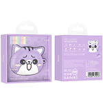 Изображение HOCO EW48 Purple Cat TWS Bluetooth White (6942007610018) гарнитура #4 Фото HOCO EW48 Purple Cat TWS Bluetooth White (6942007610018) гарнитура #4