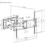 Изображение Настенное крепление Gembird WM-120ST-01 для 60” - 120”,до 120 кг, VESA 900 x 600 мм #2 Фото Настенное крепление Gembird WM-120ST-01 для 60” - 120”,до 120 кг, VESA 900 x 600 мм #2