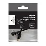 Изображение Кабель Cablexpert CC-USB2-CMCML-0.2M Type-C папа to Type-C папа, 0.2m, угловой #2 Фото Кабель Cablexpert CC-USB2-CMCML-0.2M Type-C папа to Type-C папа, 0.2m, угловой #2