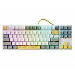 Изображение Клавиатура A4tech Bloody S87 Energy White, механическая игровая TKL, RGB, BLMS Switch, USB Фото Клавиатура A4tech Bloody S87 Energy White, механическая игровая TKL, RGB, BLMS Switch, USB