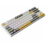 Изображение Клавиатура A4tech Bloody S87 Energy White, механическая игровая TKL, RGB, BLMS Switch, USB #2 Фото Клавиатура A4tech Bloody S87 Energy White, механическая игровая TKL, RGB, BLMS Switch, USB #2