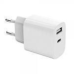 Изображение Сетевое ЗУ Gembird TA-UC-2AC12-01 USB-A+Type-C, 5V/2.4A #2 Фото Сетевое ЗУ Gembird TA-UC-2AC12-01 USB-A+Type-C, 5V/2.4A #2
