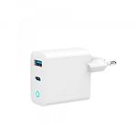 Изображение Сетевое ЗУ Gembird TA-UC-PDQC65L-W-01 USB-A+Type-C, QC3.0, PD 65W Фото Сетевое ЗУ Gembird TA-UC-PDQC65L-W-01 USB-A+Type-C, QC3.0, PD 65W