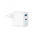 Изображение Сетевое ЗУ Gembird TA-UC-PDQC65L-W-01 USB-A+Type-C, QC3.0, PD 65W #2 Фото Сетевое ЗУ Gembird TA-UC-PDQC65L-W-01 USB-A+Type-C, QC3.0, PD 65W #2