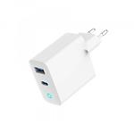 Изображение Сетевое ЗУ Gembird TA-UC-PDQC65L-W-01 USB-A+Type-C, QC3.0, PD 65W #4 Фото Сетевое ЗУ Gembird TA-UC-PDQC65L-W-01 USB-A+Type-C, QC3.0, PD 65W #4