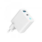 Изображение Сетевое ЗУ Gembird TA-UC-PDQC65L-W-01 USB-A+Type-C, QC3.0, PD 65W #5 Фото Сетевое ЗУ Gembird TA-UC-PDQC65L-W-01 USB-A+Type-C, QC3.0, PD 65W #5