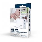 Изображение Сетевое ЗУ Gembird TA-UC-PDQC65L-W-01 USB-A+Type-C, QC3.0, PD 65W #6 Фото Сетевое ЗУ Gembird TA-UC-PDQC65L-W-01 USB-A+Type-C, QC3.0, PD 65W #6