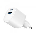 Изображение Сетевое ЗУ Gembird TA-UC-PDQC20-W-01 USB-A+Type-C, QC3.0, PD 20W #3 Фото Сетевое ЗУ Gembird TA-UC-PDQC20-W-01 USB-A+Type-C, QC3.0, PD 20W #3