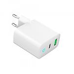 Изображение Сетевое ЗУ Gembird TA-UC-PDQC20L-W-01 USB-A+Type-C, QC3.0, PD 20W #3 Фото Сетевое ЗУ Gembird TA-UC-PDQC20L-W-01 USB-A+Type-C, QC3.0, PD 20W #3