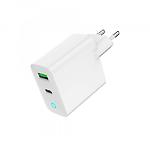 Изображение Сетевое ЗУ Gembird TA-UC-PDQC20L-W-01 USB-A+Type-C, QC3.0, PD 20W #5 Фото Сетевое ЗУ Gembird TA-UC-PDQC20L-W-01 USB-A+Type-C, QC3.0, PD 20W #5