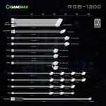 Фото Блок питания GAMEMAX RGB-1300 WH ATX3.0 PCIE5.0 1300W модульный, 80Plus Platinum, RGB smart, fan 140 #10
