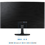 Фото SAMSUNG 27" LS27D360GAIXCI Curved VA 1920x1080, 4мс, 250 кд/м2, 3000:1, 100Гц, VGA/HDMI, Аудиовыход #4