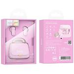 Фото HOCO DES35 Dawn handbag TWS Bluetooth Pink (6942007613132) гарнитура #4