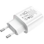 Изображение Сетевое ЗУ Hoco N22 Jetta White (6931474760067) Type-C, QC, PD25W #2 Фото Сетевое ЗУ Hoco N22 Jetta White (6931474760067) Type-C, QC, PD25W #2