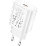 Изображение Сетевое ЗУ Hoco N22 Jetta White (6931474760067) Type-C, QC, PD25W #3 Фото Сетевое ЗУ Hoco N22 Jetta White (6931474760067) Type-C, QC, PD25W #3