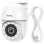 Сетевая камера HOCO D2 outdoor White PTZ HD IP-камера WiFi, 2304x1296px, 350°, IP65 (6942007611688) - фото