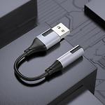 Фото Звуковой переходник BOROFONE BV19 (6941991108358) Black-Grey USB-A male на 3.5mm female Audio #7