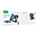 Изображение Беспроводное Wireless ЗУ HOCO CQ1 3-in-1 Black (6942007602310) 5-15W fast charger #7 Фото Беспроводное Wireless ЗУ HOCO CQ1 3-in-1 Black (6942007602310) 5-15W fast charger #7