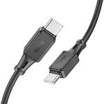 Фото Кабель HOCO X101 Black (6942007604093) Type-C/Type-C, 1м, 60W, silicone
