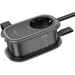 Фото Фильтр-удлинитель сетевой HOCO NS7 1.1м Black, 1-EU, CHARGER USB-C+2*USB-A, QC,PD20W (6942007623957) #4