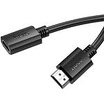 Кабель HOCO US13 Black (6942007628242) 4K HDMI male to HDMI female, v2.0, 1м - фото