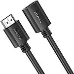 Фото Кабель HOCO US13 Black (6942007628242) 4K HDMI male to HDMI female, v2.0, 1м #1