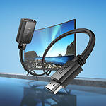 Изображение Кабель HOCO US13 Black (6942007628259) 4K HDMI male to HDMI female, v2.0, 2м #5 Фото Кабель HOCO US13 Black (6942007628259) 4K HDMI male to HDMI female, v2.0, 2м #5
