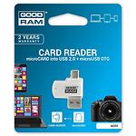 Фото Картридер ext USB 2.0 GOODRAM A020 White (AO20-MW01R11) microSD #1