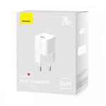 Изображение Сетевое ЗУ Baseus P10162503213-00 White, GaN5S Fast Charger, Type-C, 20W #1 Фото Сетевое ЗУ Baseus P10162503213-00 White, GaN5S Fast Charger, Type-C, 20W #1