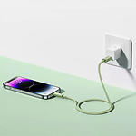 Изображение Кабель Baseus P10360200631-01 Habitat Fast-Charging Data Cable USB-A/Lightning, 2.4A, 2м, Green #6 Фото Кабель Baseus P10360200631-01 Habitat Fast-Charging Data Cable USB-A/Lightning, 2.4A, 2м, Green #6