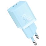 Изображение Сетевое ЗУ Baseus CCGN070603 Blue, GAN5 Fast Charger Type-C, 30W #3 Фото Сетевое ЗУ Baseus CCGN070603 Blue, GAN5 Fast Charger Type-C, 30W #3
