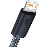 Изображение Кабель Baseus CALD000516 Dynamic Series Fast Charging Data Cable USB/Lightning 2м, Gray, 2.4A #2 Фото Кабель Baseus CALD000516 Dynamic Series Fast Charging Data Cable USB/Lightning 2м, Gray, 2.4A #2