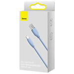 Изображение Кабель Baseus CAGD000103 Jelly Liquid Silica Gel Fast Charging & Data USB/Lightning, 2м, Blue,2.4A #1 Фото Кабель Baseus CAGD000103 Jelly Liquid Silica Gel Fast Charging & Data USB/Lightning, 2м, Blue,2.4A #1