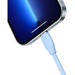 Изображение Кабель Baseus CAGD000103 Jelly Liquid Silica Gel Fast Charging & Data USB/Lightning, 2м, Blue,2.4A #2 Фото Кабель Baseus CAGD000103 Jelly Liquid Silica Gel Fast Charging & Data USB/Lightning, 2м, Blue,2.4A #2