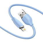 Изображение Кабель Baseus CAGD000103 Jelly Liquid Silica Gel Fast Charging & Data USB/Lightning, 2м, Blue,2.4A #3 Фото Кабель Baseus CAGD000103 Jelly Liquid Silica Gel Fast Charging & Data USB/Lightning, 2м, Blue,2.4A #3