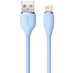 Изображение Кабель Baseus CAGD000103 Jelly Liquid Silica Gel Fast Charging & Data USB/Lightning, 2м, Blue,2.4A #4 Фото Кабель Baseus CAGD000103 Jelly Liquid Silica Gel Fast Charging & Data USB/Lightning, 2м, Blue,2.4A #4