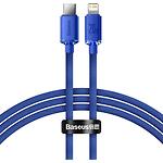 фото Кабель Baseus CAJY000303 Crystal Shine Fast Charging Data Cable Type-C/Lightning, 2м, Blue, 20W