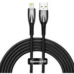 Фото Кабель Baseus CADH000301 Glimmer Fast Charg Data Cable USB-A/Lightning, 2м, Black, 2.4A