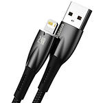 Фото Кабель Baseus CADH000301 Glimmer Fast Charg Data Cable USB-A/Lightning, 2м, Black, 2.4A #2