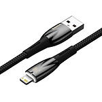 Фото Кабель Baseus CADH000301 Glimmer Fast Charg Data Cable USB-A/Lightning, 2м, Black, 2.4A #4