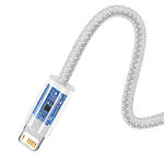 Изображение Кабель Baseus CALD000502 Dynamic Series Fast Charging Data Cable USB/Lightning 2м, White, 2.4A #4 Фото Кабель Baseus CALD000502 Dynamic Series Fast Charging Data Cable USB/Lightning 2м, White, 2.4A #4